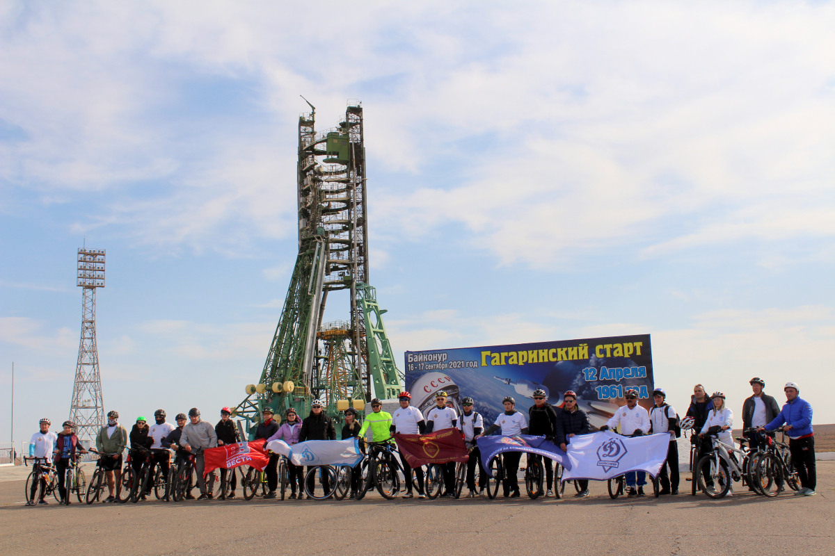 100-километровый велопробег состоялся на комплексе «Байконур»