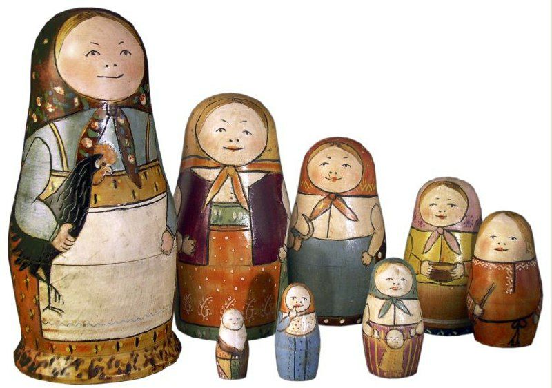 Первая матрëшка на Руси