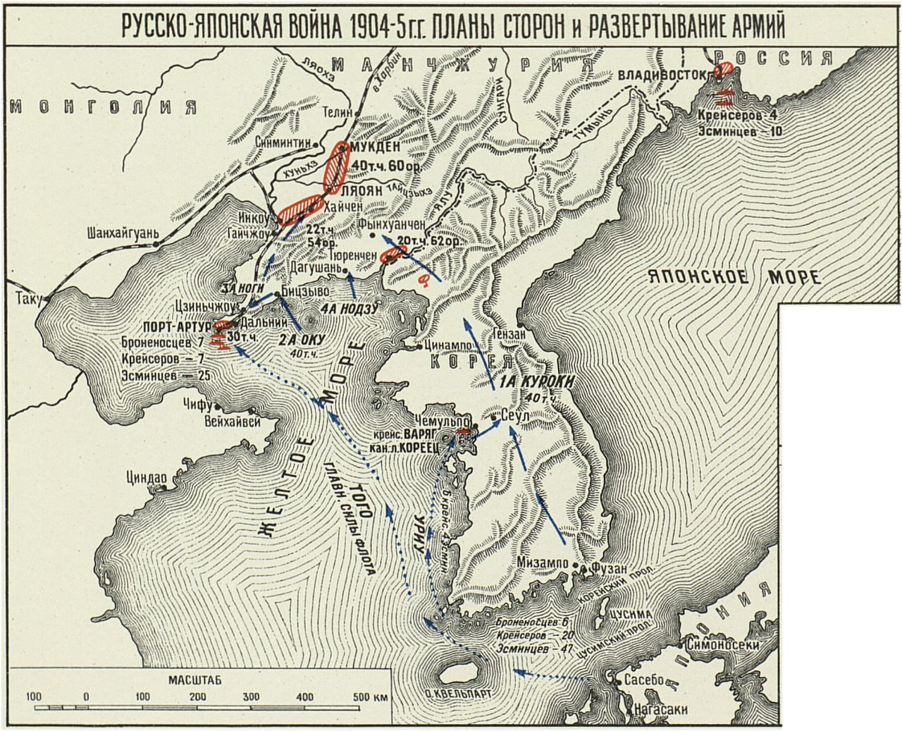 Русско-японская война 1904-1905. Стратегический замысел Японии